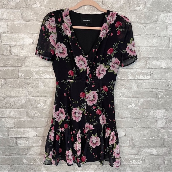 Yumi Kim Under The Stars Dress Pink Floral Fit and Flare - Picture 2 of 3